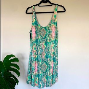 Hurley Neon Snake Print Summer Dress